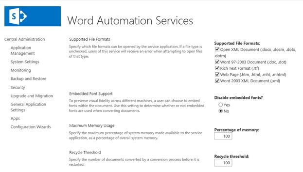 سرویس Word Automation